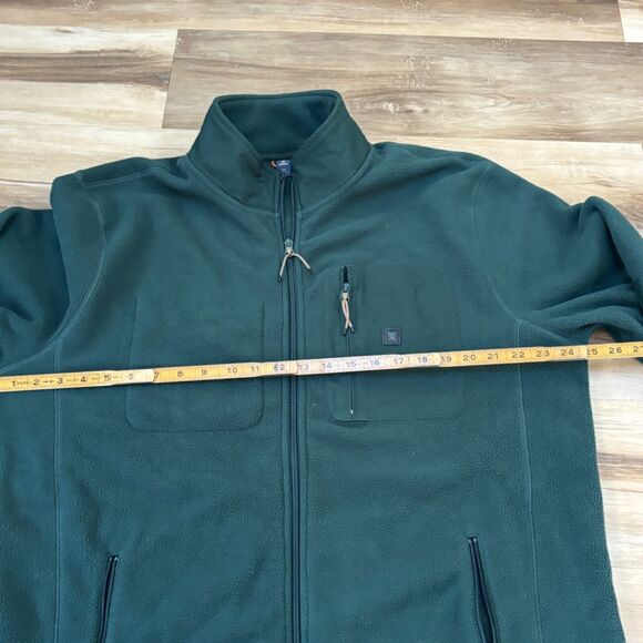 Roark Jacket Mens XL Landfall Fleece Green Full Zip Up Lined - Picture 7 of 11